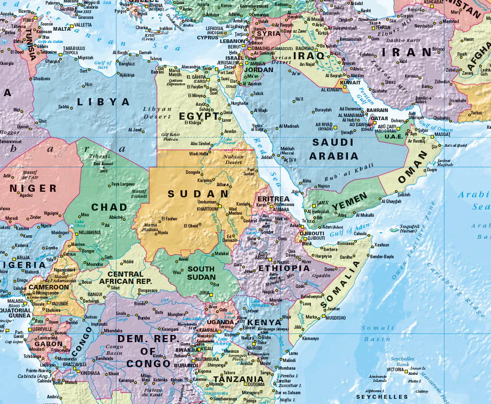 World Political Large 1002 x 595mm (Pacific Centred) Cosmographics 2026 - Image 5